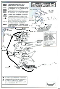 Carrera hacia el mar. Octubre 1914, IGM